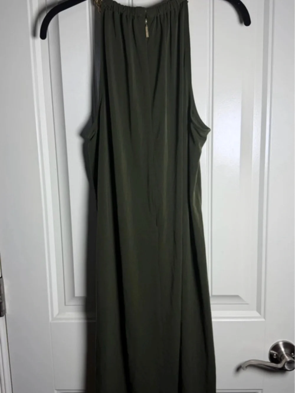 Michael Kors Olive Halter Maxi Dress